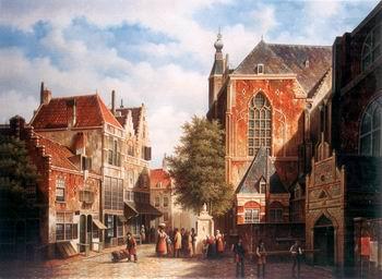 European city landscape, street landsacpe, construction, frontstore, building and architecture. 144, unknow artist